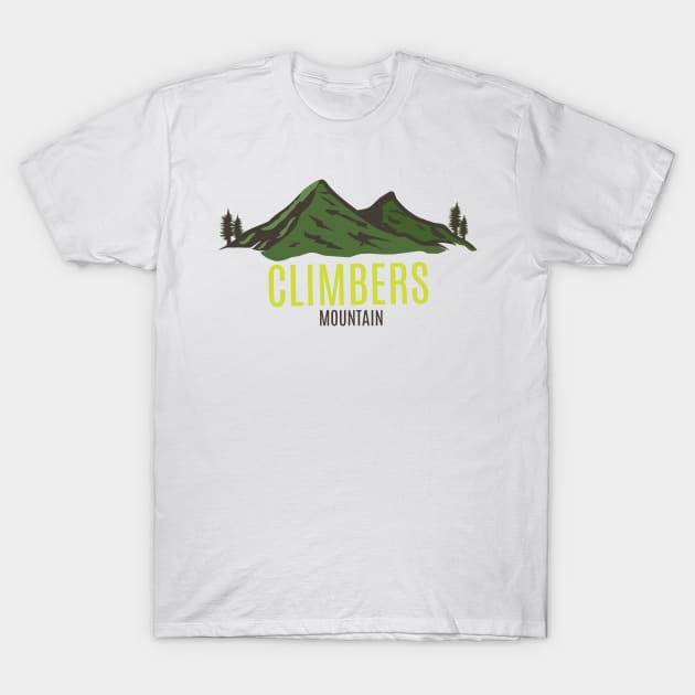 Climbers Mountain - Adventure Edition T-Shirt by Akmal Alif 